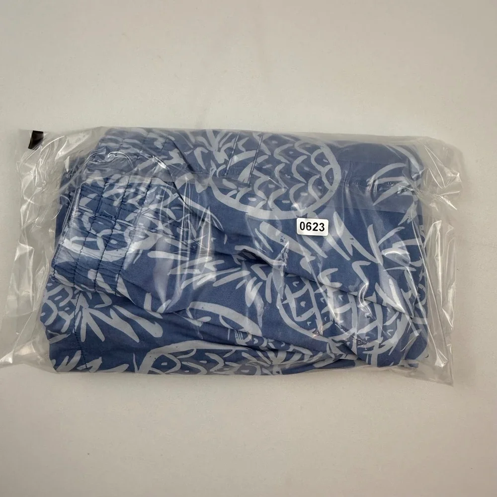Chubbies Mens Blue Pineapple Print Swim Trunks XL 5.5 Inch Inseam SP25 109202-11